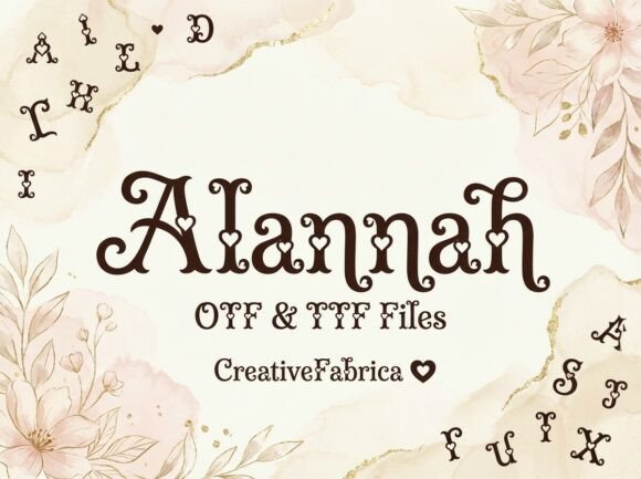 Alannah: A Font That Weaves Romance Into Every Letter