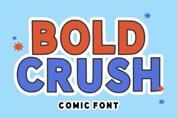 Bold Crush: Energetic Comic Font for Vibrant Designs
