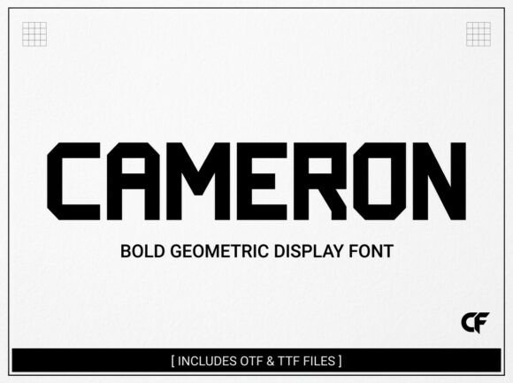 Cameron: A Stunning Display Typeface for Bold Creators
