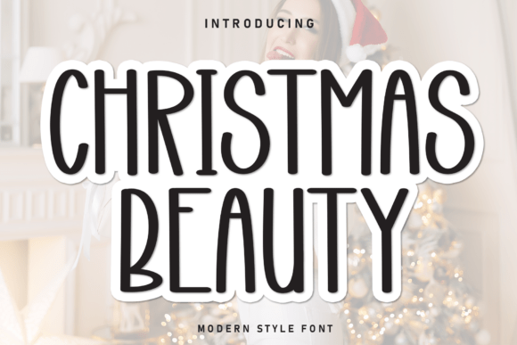 Christmas Beauty: Modern Holiday Font for Festive Designs