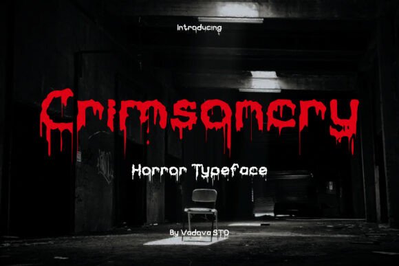 Crimsoncry: The Ultimate Horror Typeface for Fear