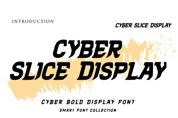 Cyber Slice Display: A Futuristic Font for High-Impact Design