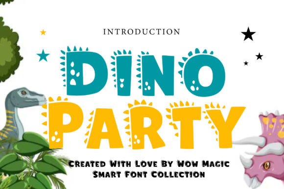 Dino Party: A Playful Font for Creative Projects