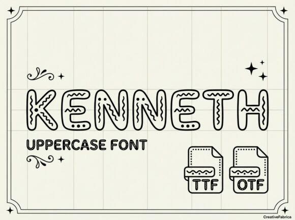 Discover Kenneth: The Bubbly Display Font for Joyful Designs