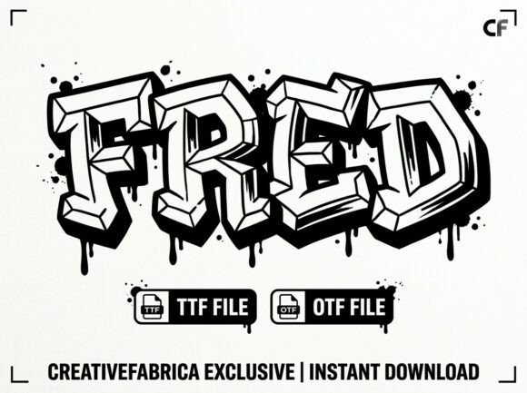Fred: A Display Font for Bold, Artistic Headlines
