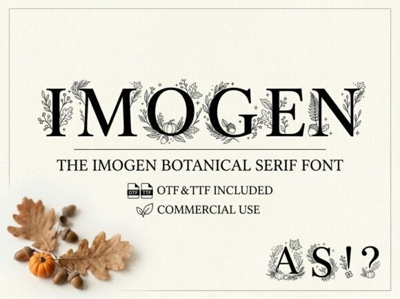 Imogen: A Decorative Display Typeface for Impactful Design