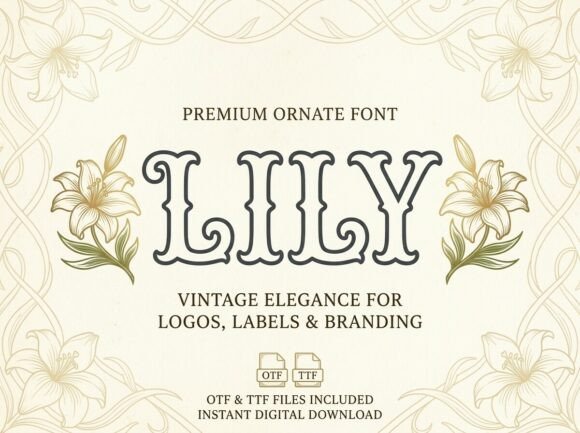 Lily: A Decorative Display Font for Bold Visuals