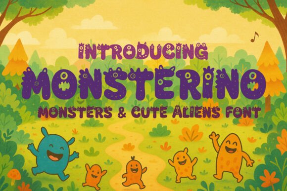 Monsterino Kid: Whimsical Font for Creative Projects