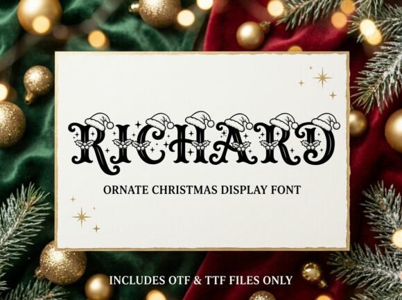 Richard: A Bold Display Font for High-Impact Design