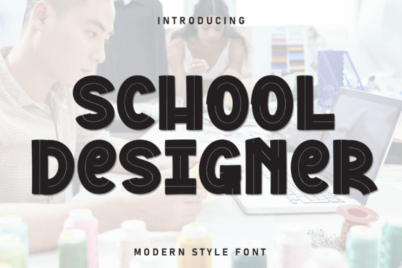 School Designer: A Whimsical Font for Creative Projects
