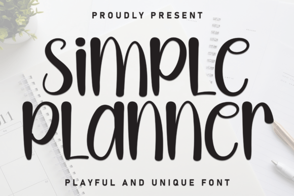 Simple Planner: A Font That Sparks Creativity