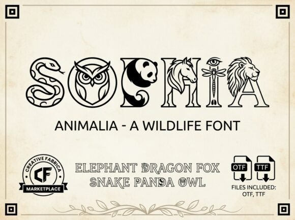 Sophia: Where Typography Meets the Animal Kingdom