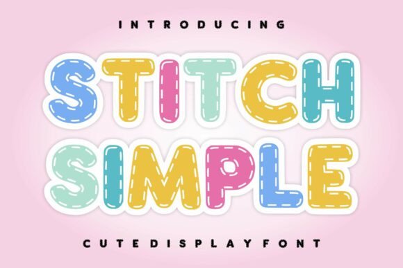 Stitch Simple: A Charming Font for Handmade Designs